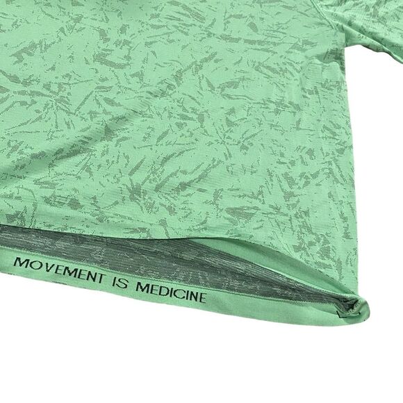 Lululemon Men’s L Metal Vent Tech Short Sleeve Tee Shirt Scream Green Camo Swirl - Picture 5 of 8